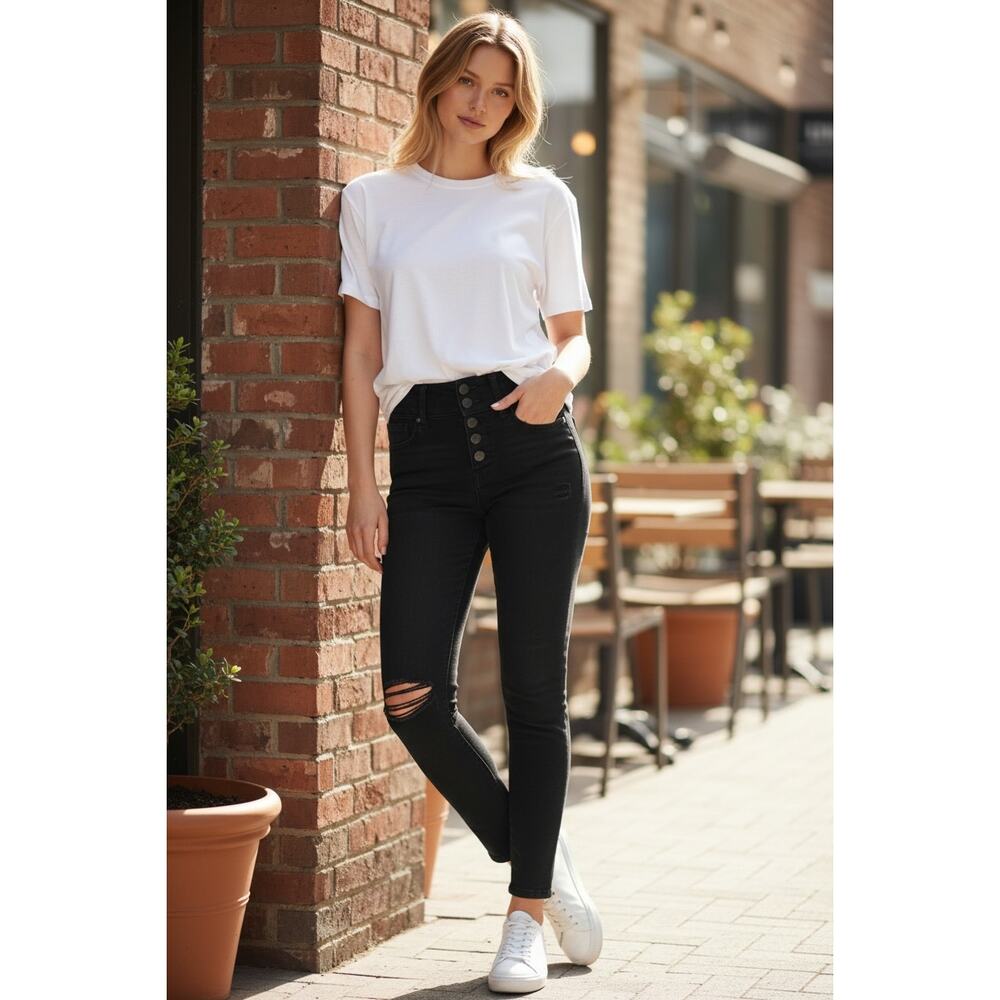 TOPSHOP Moto Kristen Jeans Size W 28 / L 32 Dark Denim Jean High Waist